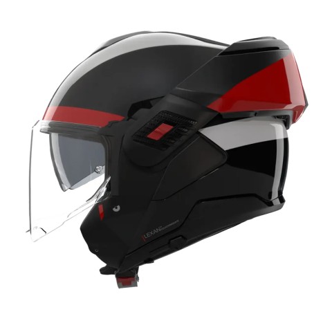 Casco Nolan N120-1 Blocco Nero Antracite Rosso