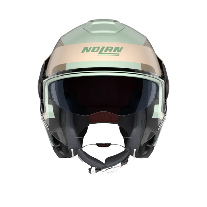 Casco Nolan N120-1 Omocromo Verde Marrone Sabbia