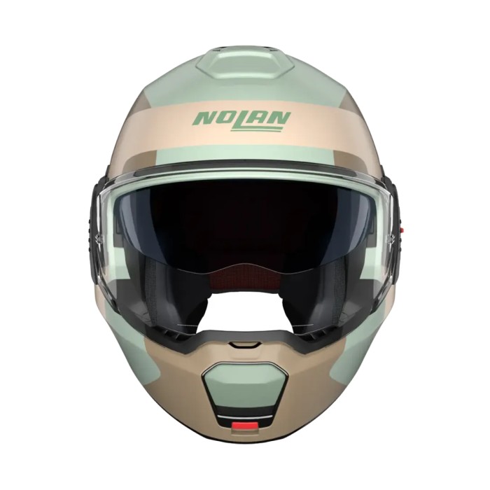 Casco Nolan N120-1 Omocromo Verde Marrone Sabbia