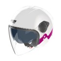 Casco Nolan N20-2 Visor Zefiro Bianco Fucsia