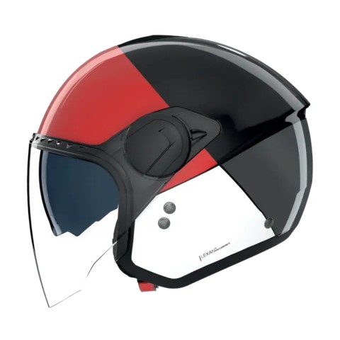 Casco Nolan N20-2 Visor Blocco Nero Rosso Antracite
