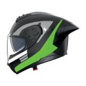 Casco Nolan N60-6 Sport Contrasto Nero Verde Fluo