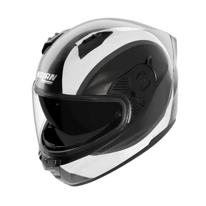 Casco Nolan N60-6 Bifase Nero Bianco Grigio