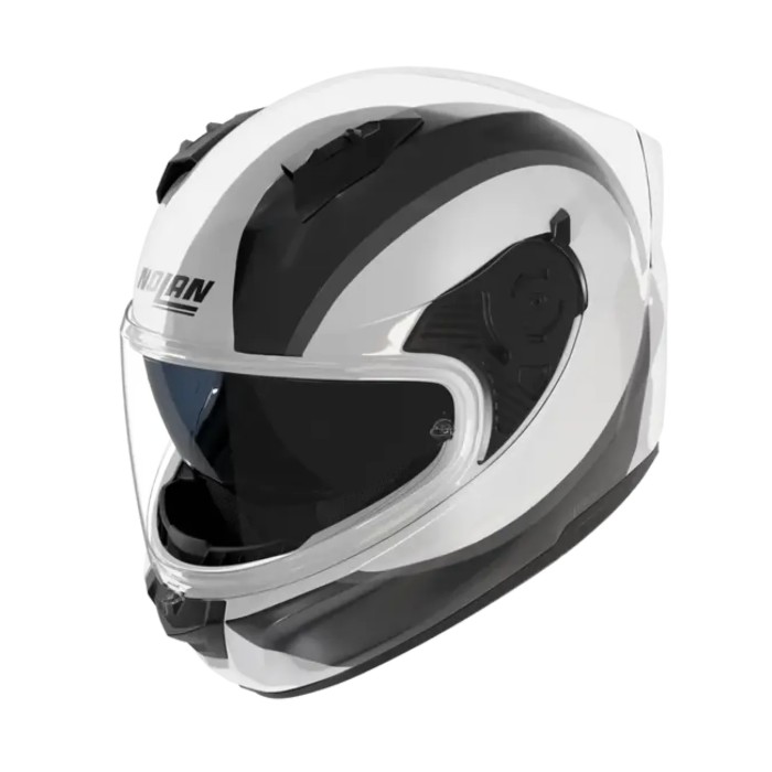 Casco Nolan N60-6 Bifase Bianco Nero Grigio