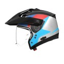 Casco Nolan N70-2 X 06 Turbine Bianco Nero Blu Ross