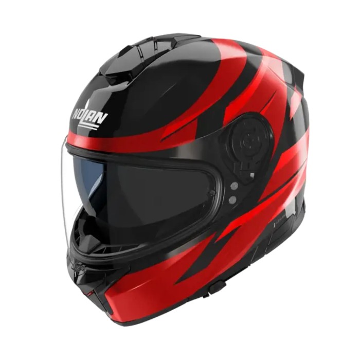 Casco Nolan N80-8 Fervo Nero Rosso Cromato
