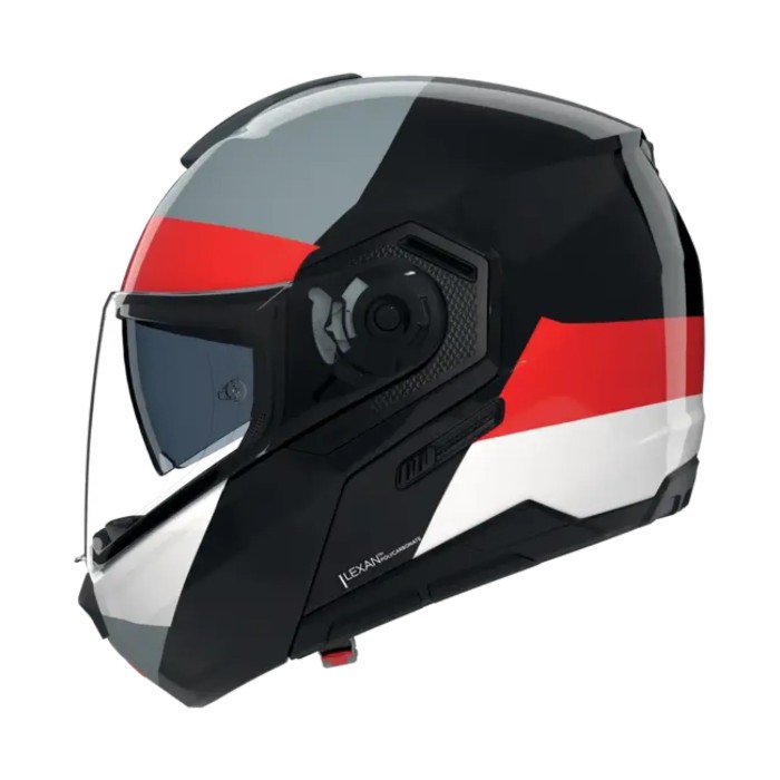 Casco Nolan N90-3 06 Blocco Nero Rosso Antracite