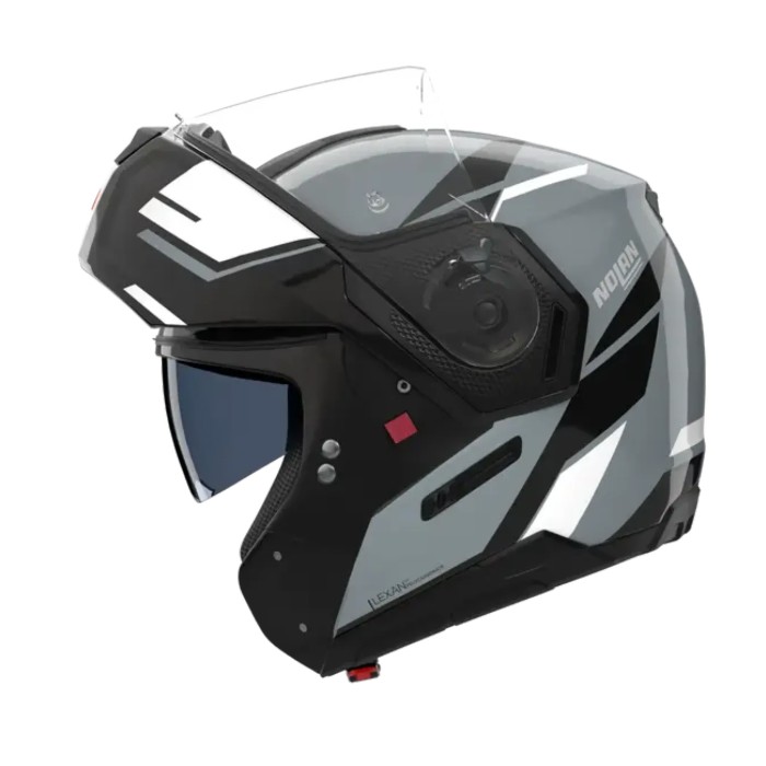 Casco Nolan N90-3 06 Sincrono Grigio Nero Bianco