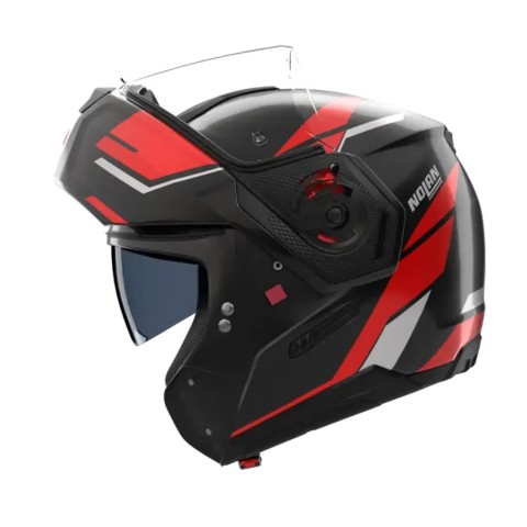Casco Nolan N90-3 06 Sincrono Nero Rosso Bianco