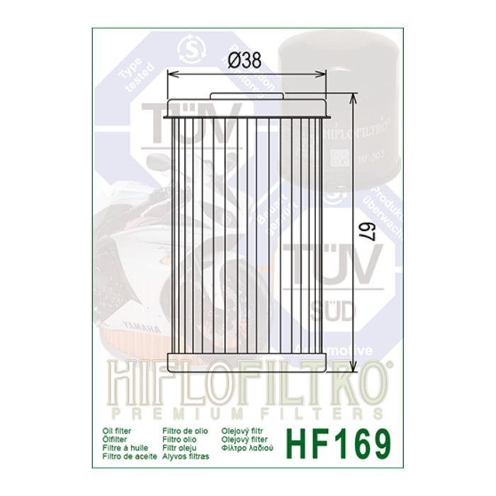 Filtro Olio Hiflo Hf169 Daelim Vj125/vl125
