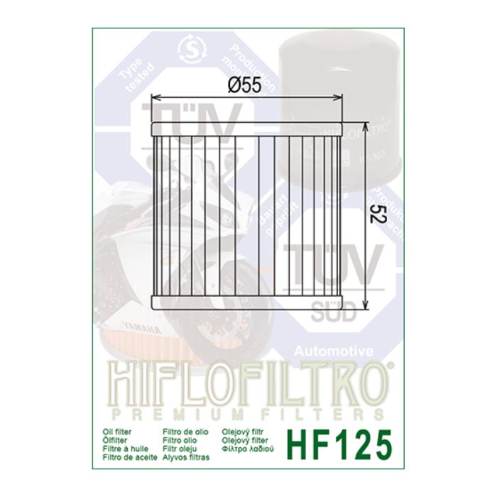 Filtro Olio Hiflo Hf125 Kawa Z250 78-82