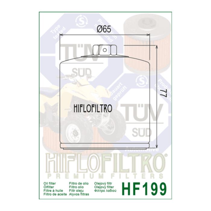 Filtro Olio Hiflo Hf199 Indian Scout 15-24