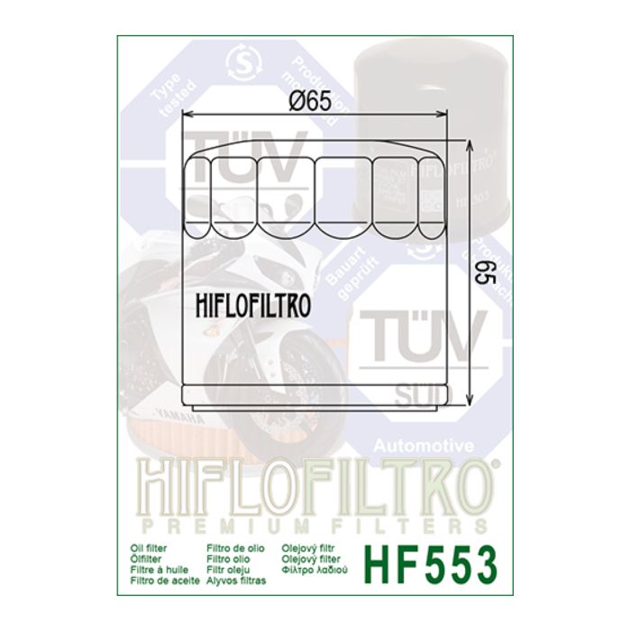 Filtro Olio Hiflo Hf553 Benelli Tornado - Tnt