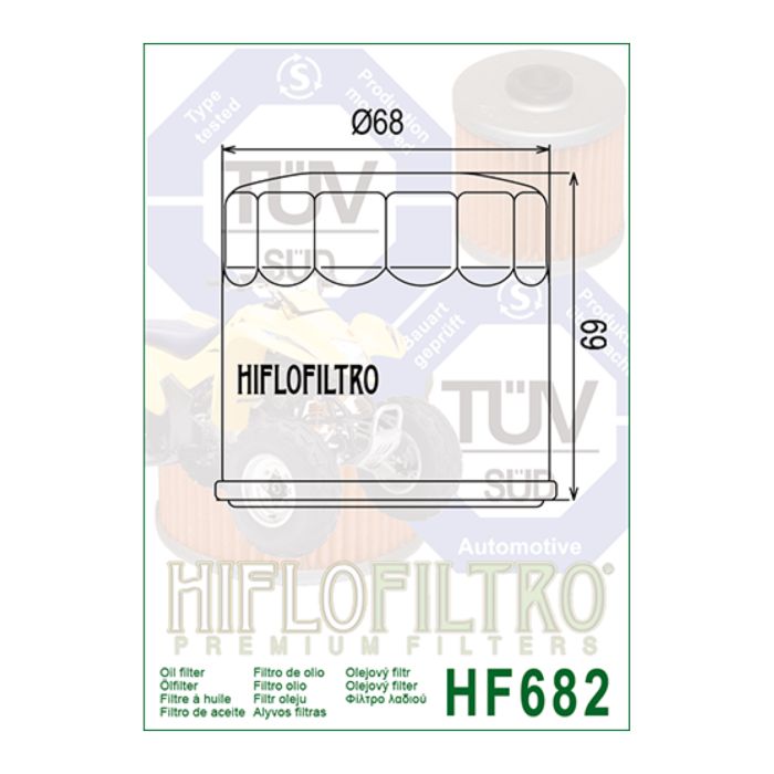 Filtro Olio Hiflo Hf682 Voge Valico 500- Moto Morini X-cape 650