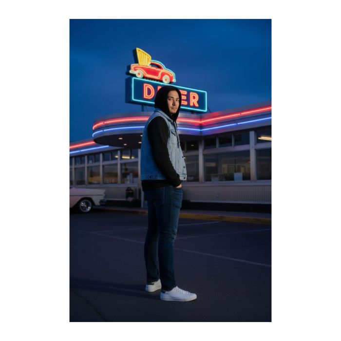 Jeans Sweatshirt Rusty Pistons Garret Black