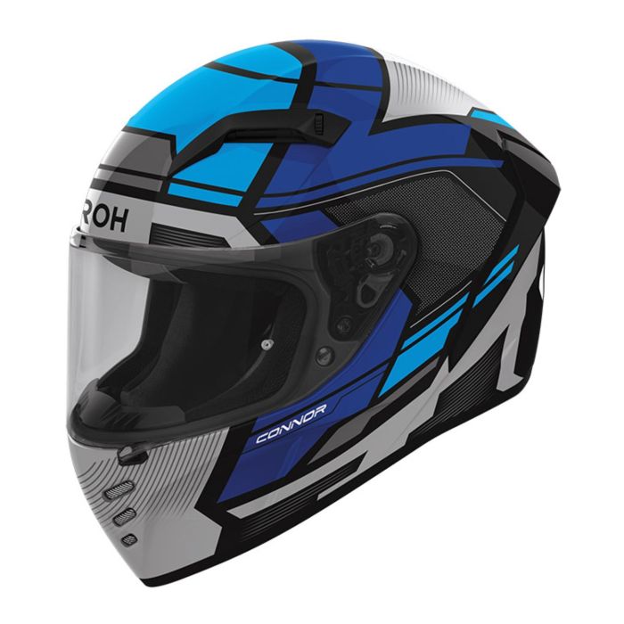 Casco AirohConnor Ego Blue Gloss