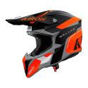 Casco AirohWraaap Conquer Orange Matt