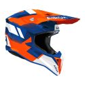 Casco AirohWraaap Vision Orange/blue Gloss