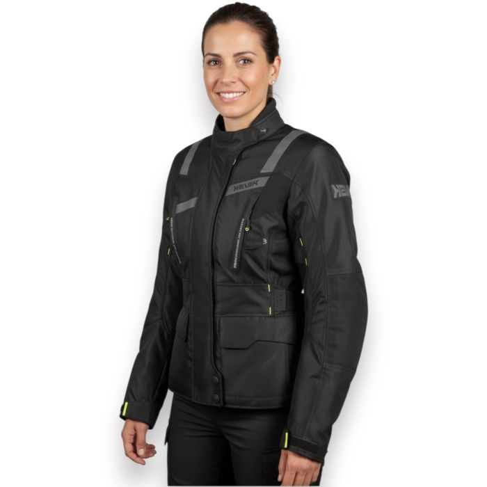 Chaqueta Stelvio Lady Hevik con protecciones negras