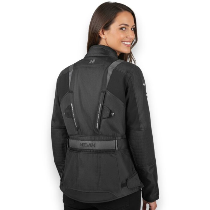 Chaqueta Stelvio Lady Hevik con protecciones negras