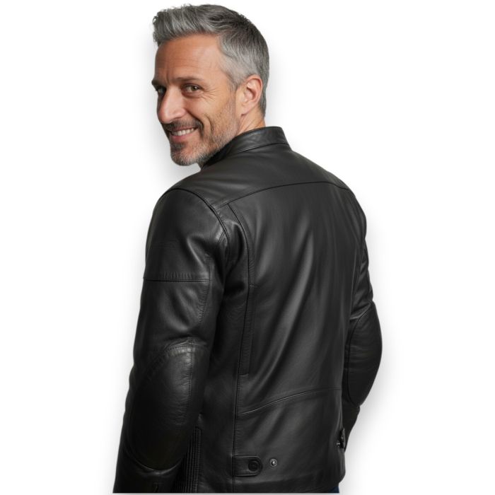 Giacca In Pelle Morbida Msk Bubu Nero