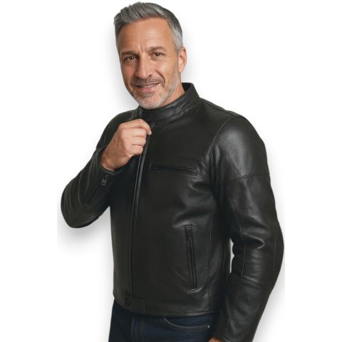 Black Bubu Msk Soft Leather Jacket