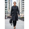 Elegante abrigo impermeable para mujer Tucanourbano Carmen Black