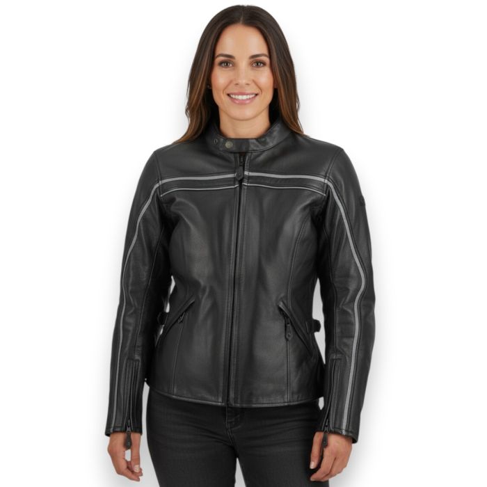 Veste en cuir pour femme Jofama Mod. Vis A Vis Noir
