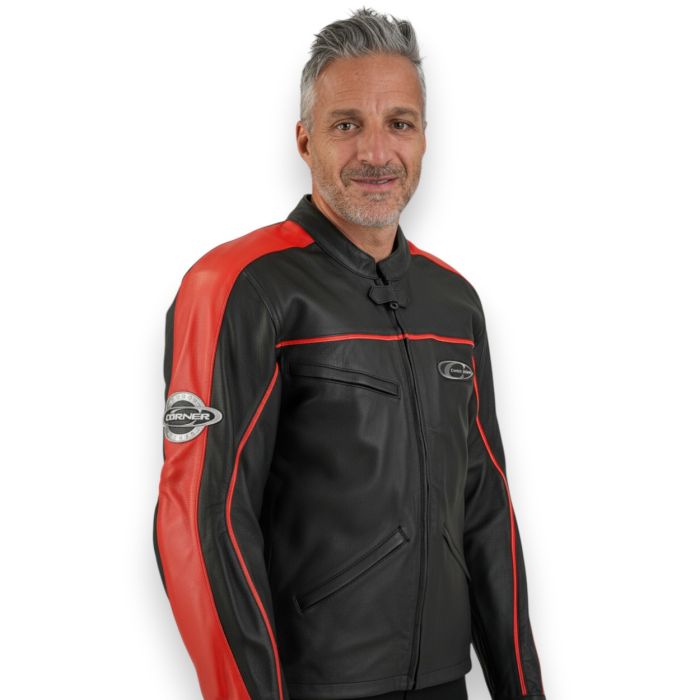 Leather Jacket Corner Xgen Red Fant