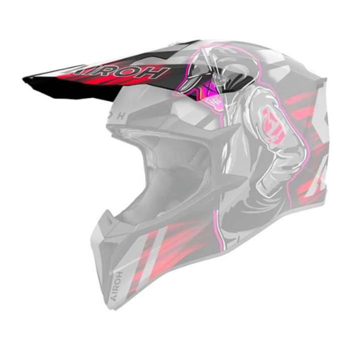 Airoh Front./peak Wraaap Cyber Red Matt