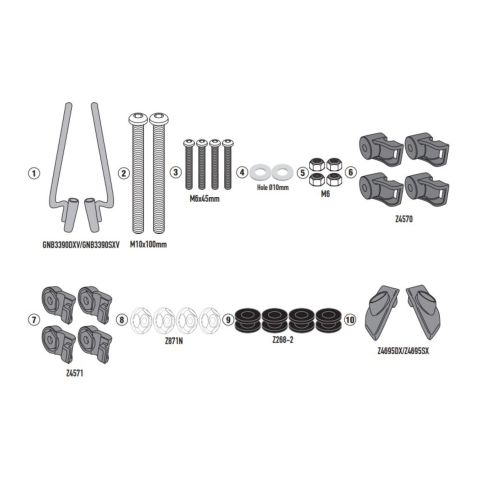 Attacchi Parabrezza Piaggio Liberty 50-125-150 '25 Givi A5623a