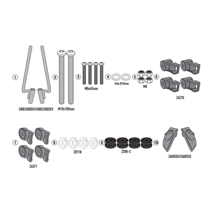 Attacchi Parabrezza Piaggio Liberty 50-125-150 '25 Givi A5623a