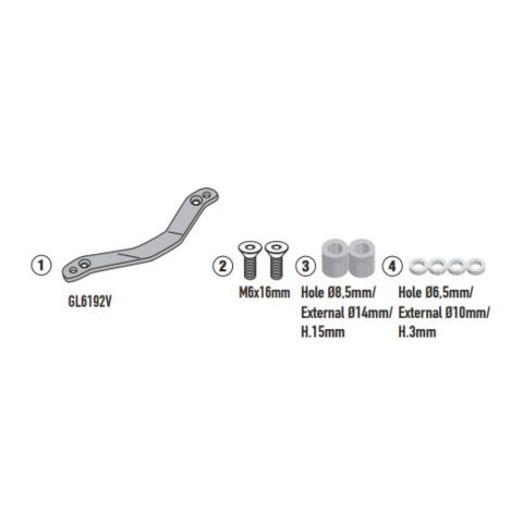 Kit Per Montare Sra5143 Bmw C400x (2025) Givi 5148kit