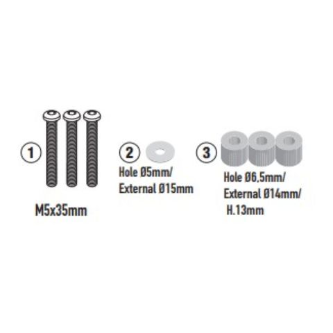 Kit D6421st Triumph Tiger Sport 800 '25 Givi D6428kit