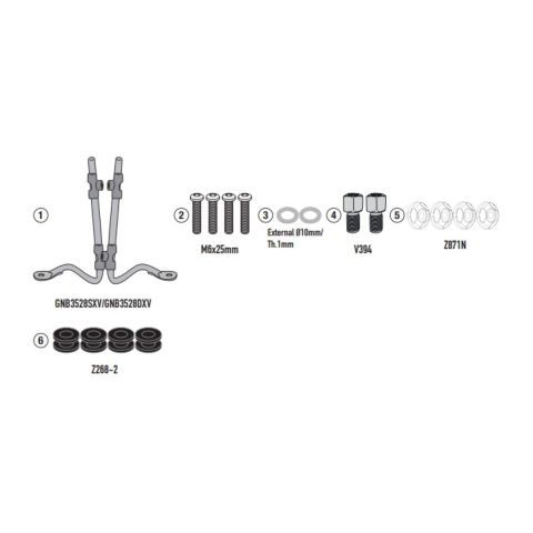 Attacco Parabrezza Sym Fugue 125 (2025) Givi A7073a