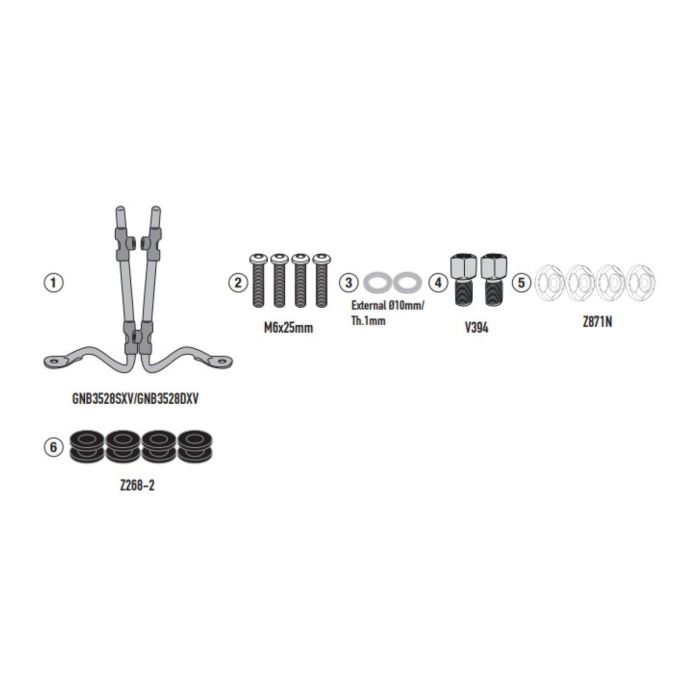 Attacco Parabrezza Sym Fugue 125 (2025) Givi A7073a