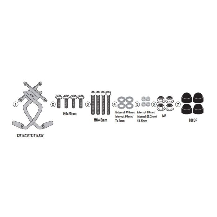 Kit Attacchi Cup. Honda Cb 750 Hornet (2025) Givi A1221a