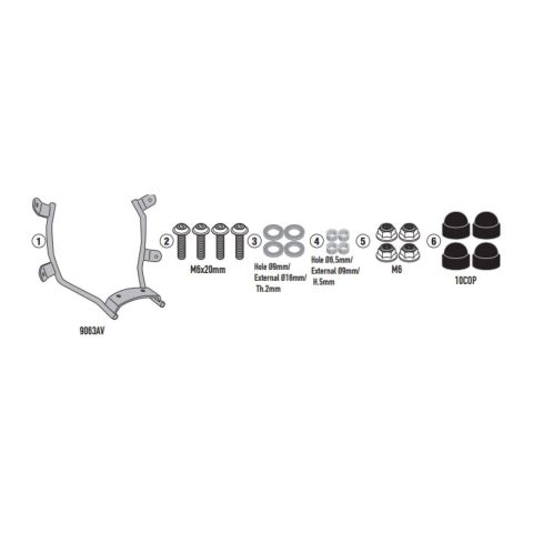 Kit Attacchi C. Triumph Speed Twin 900 (2025) Givi A6426a