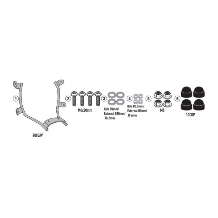 Kit Attacchi C. Triumph Speed Twin 900 (2025) Givi A6426a