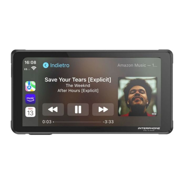 Interphone Ridesync Display Moto Apple Carplay/android Auto Con Vetro