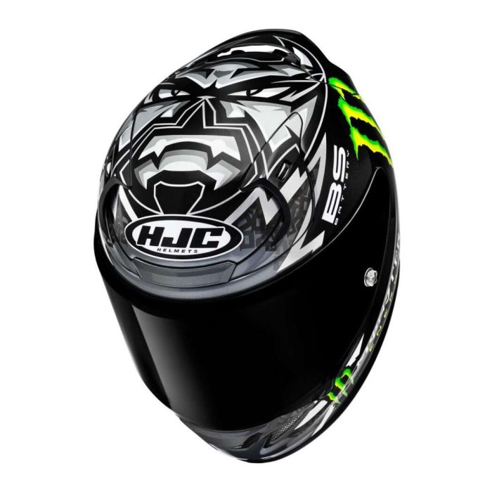 Casco Integrale Hjc Rpha12 Quartararo Replica Mc5 Black