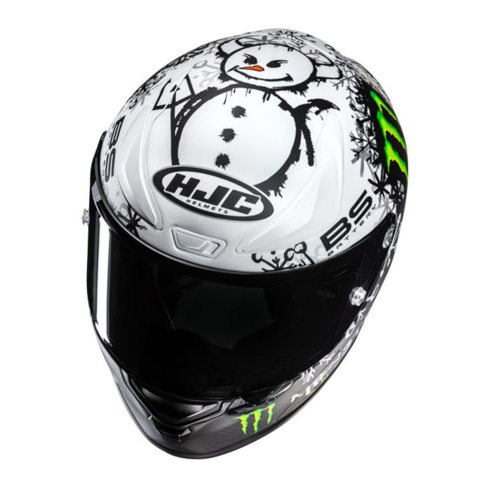Casco Integrale Hjc Rpha1 V2 Carbon Snow Diablo Mc10sf