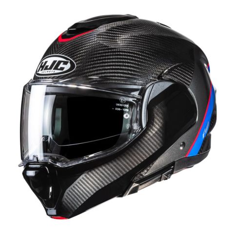 Casco Modulare Hjc F100 Carbon Stan Mc21