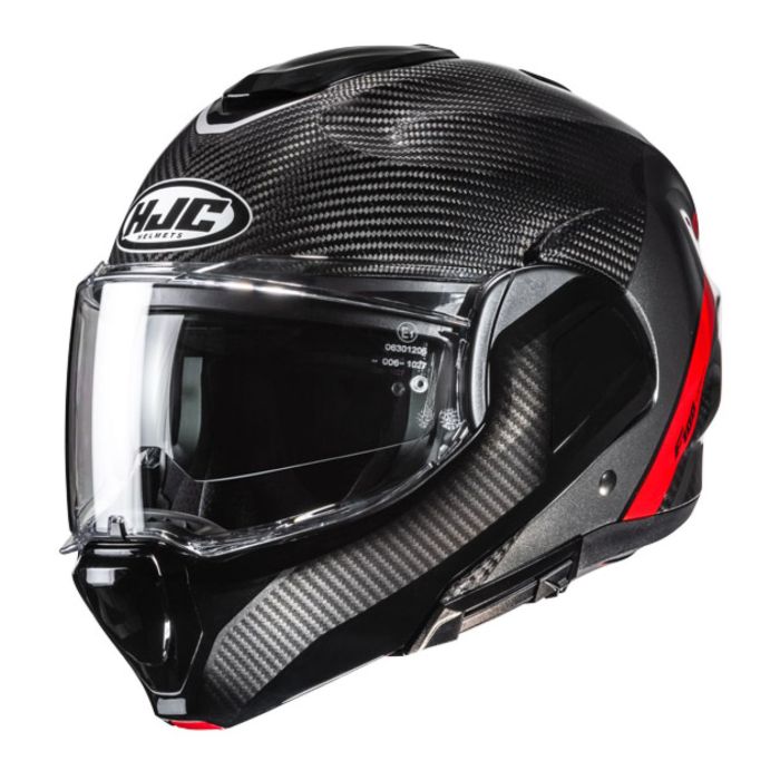Casco Modulare Hjc F100 Carbon Stan Mc1