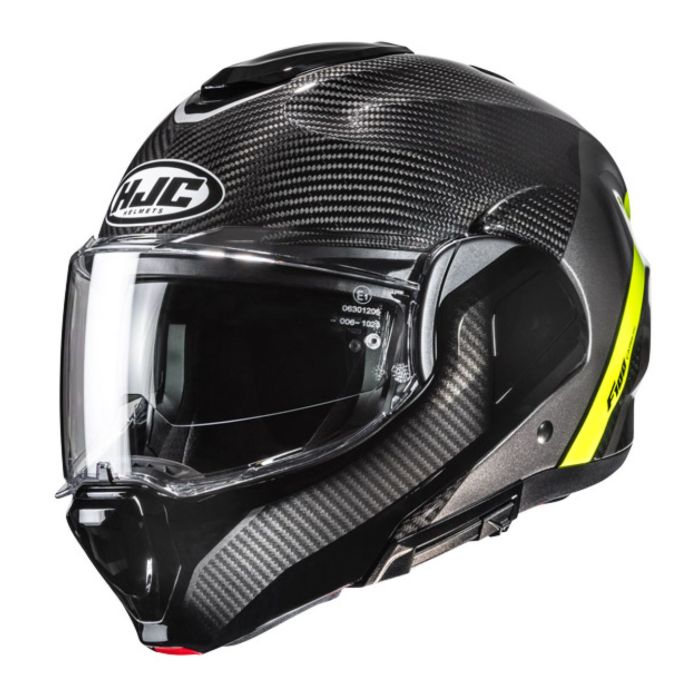 Casco Modulare Hjc F100 Carbon Stan Mc3h