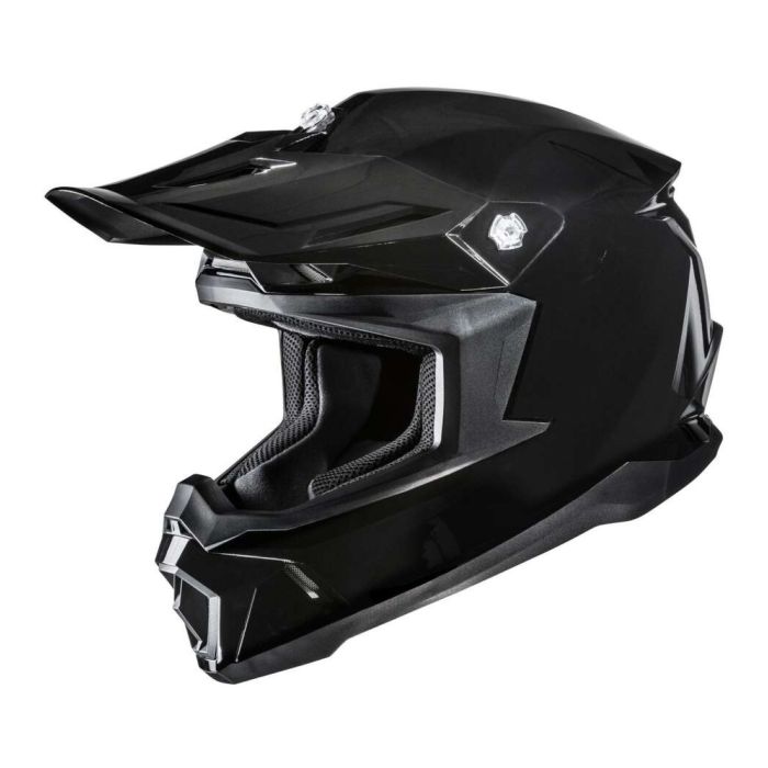 Casco Off Road Hjc C50 Solid Metal Black