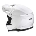 Casco Off Road Hjc C50 Solid Pearl White