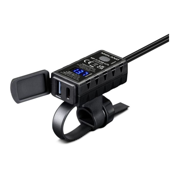 MidlandMp-h 2usb C/a -caricatore Da Moto Usb