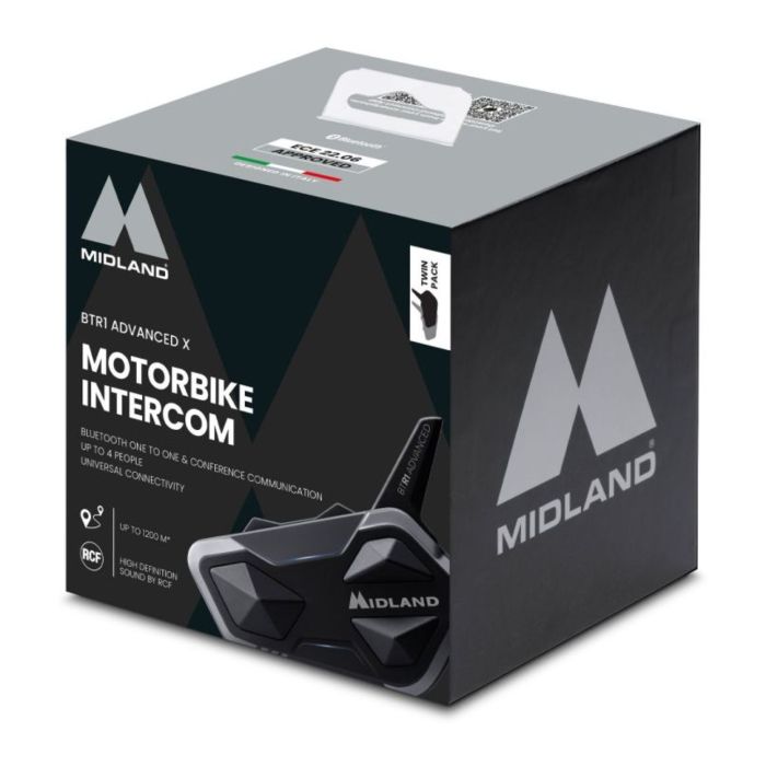 Midland Interfono Bt R1 Adv X Twin