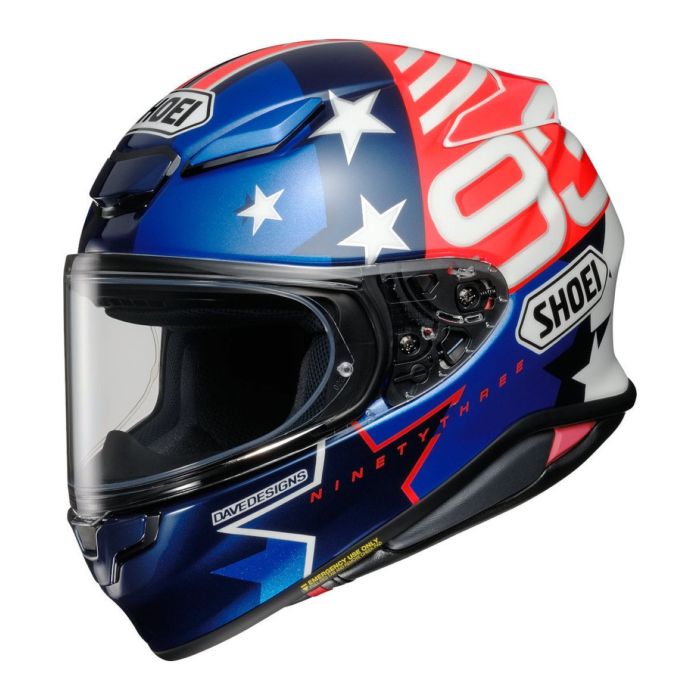 Casco Shoei Nxr2 Marquez American Spirit Tc10 Blu